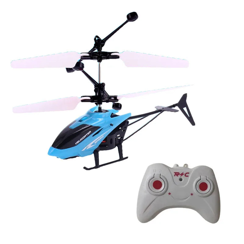 Remote Safe Fall-Resistant RC Helicopters Drone Rechargeable Mini RC Drone Children Toys with Random Color Wings