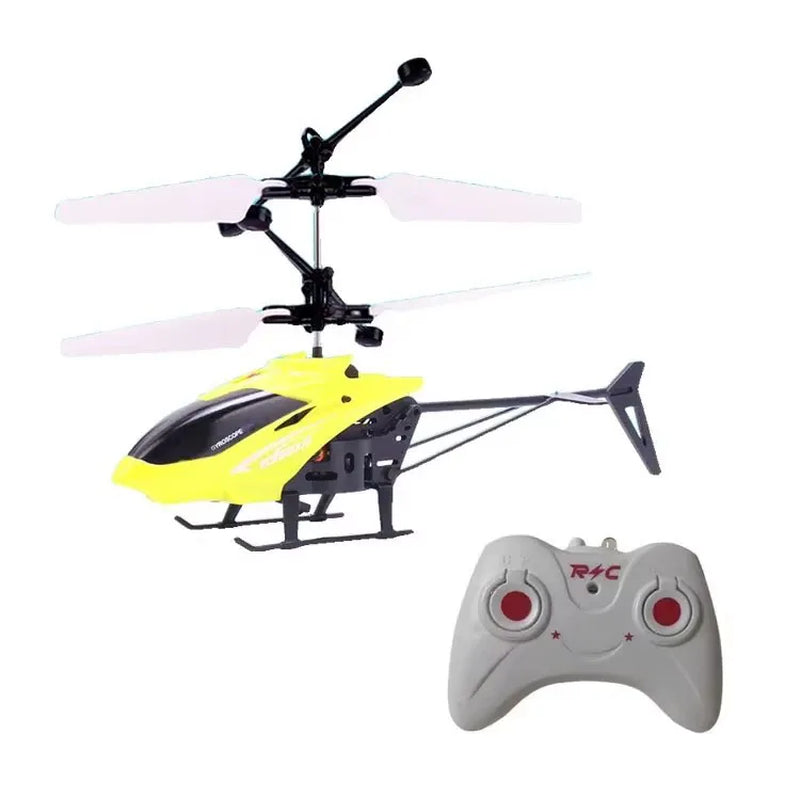 Remote Safe Fall-Resistant RC Helicopters Drone Rechargeable Mini RC Drone Children Toys with Random Color Wings
