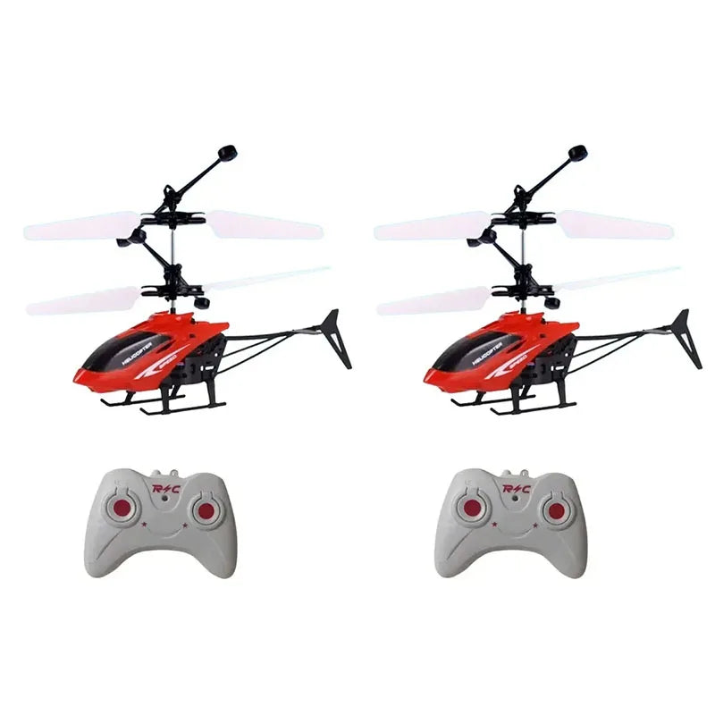 Remote Safe Fall-Resistant RC Helicopters Drone Rechargeable Mini RC Drone Children Toys with Random Color Wings
