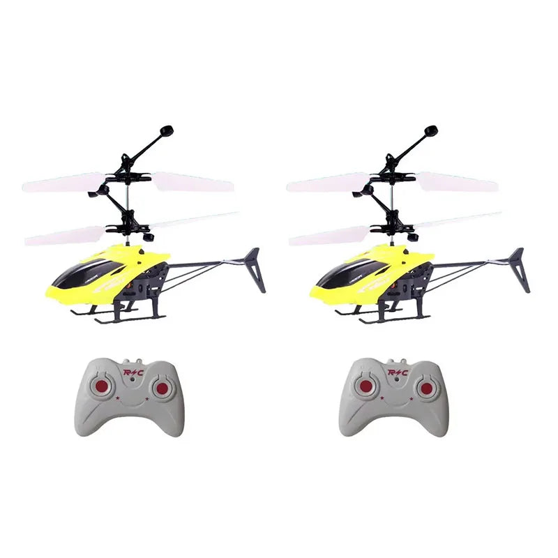 Remote Safe Fall-Resistant RC Helicopters Drone Rechargeable Mini RC Drone Children Toys with Random Color Wings