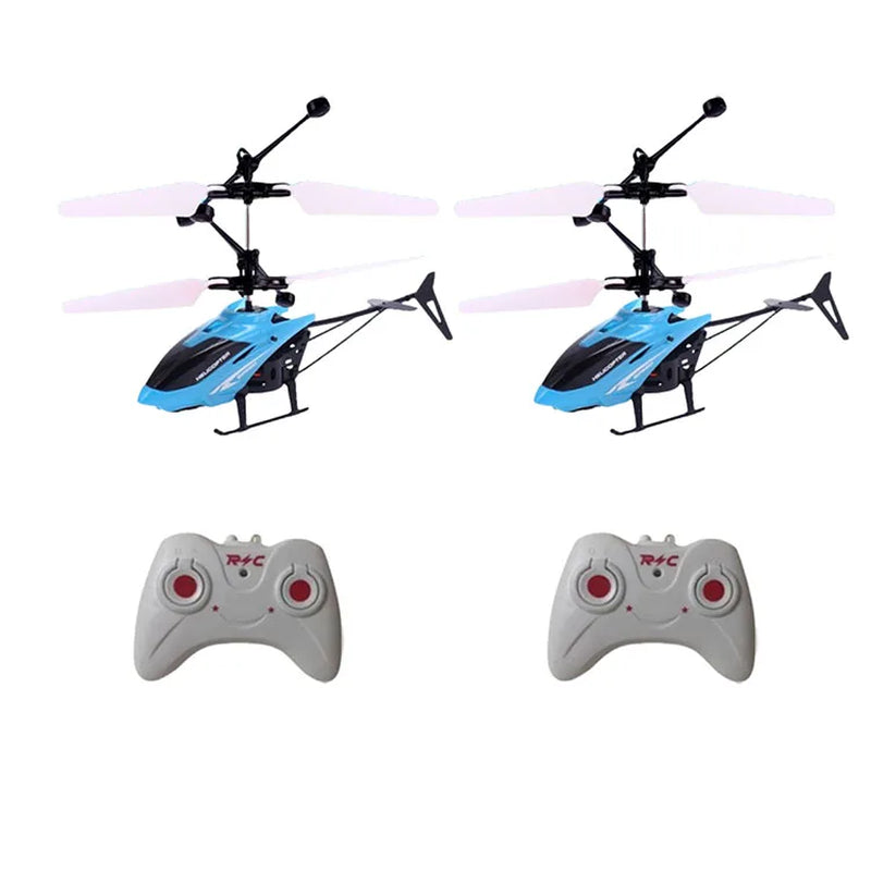 Remote Safe Fall-Resistant RC Helicopters Drone Rechargeable Mini RC Drone Children Toys with Random Color Wings