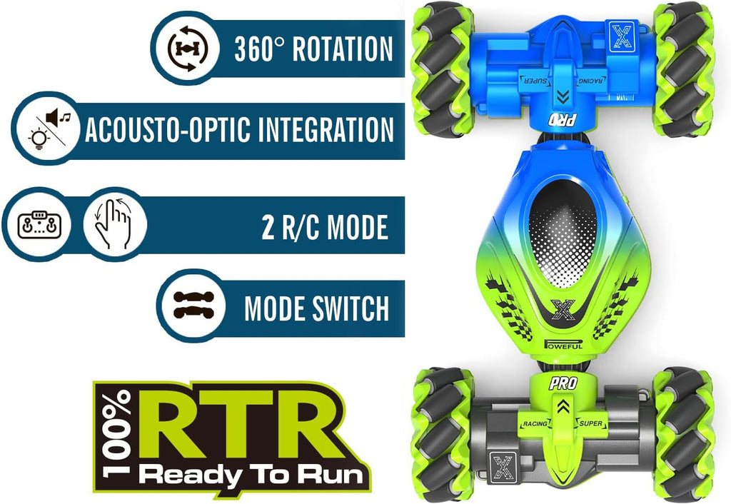 Gesture Sensing RC Stunt Car - Toys for 6-12 Years Old Boys Girls, 4WD Remote Control Car, Hand Controlled Car with Lights Music, Cool Birthday Gifts for Kids Age 6 7 8 9 10 11 12 Years Old