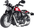 Mini Toy Motorcycle - Pull Back Toy Cars with Sound and Light Toy,Toy Motorcycles for Toddlers,Motorcycle Toys for Boys Age 3-9 (Red)