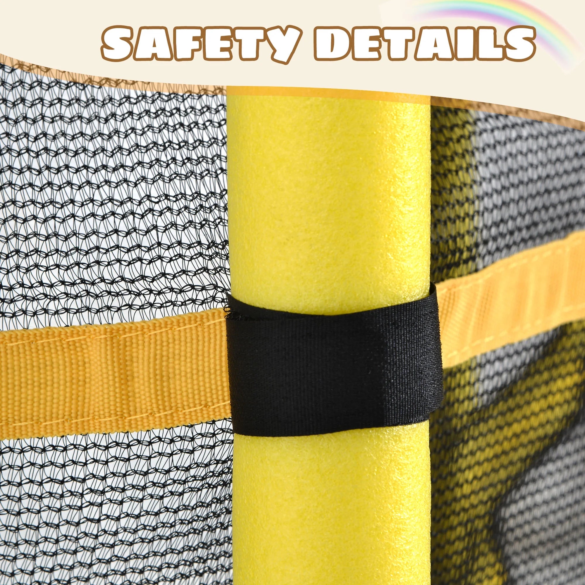 55 Inch Kids Trampoline with Safety Enclosure Net, 4.5FT Outdoor Indoor Trampoline for Kids