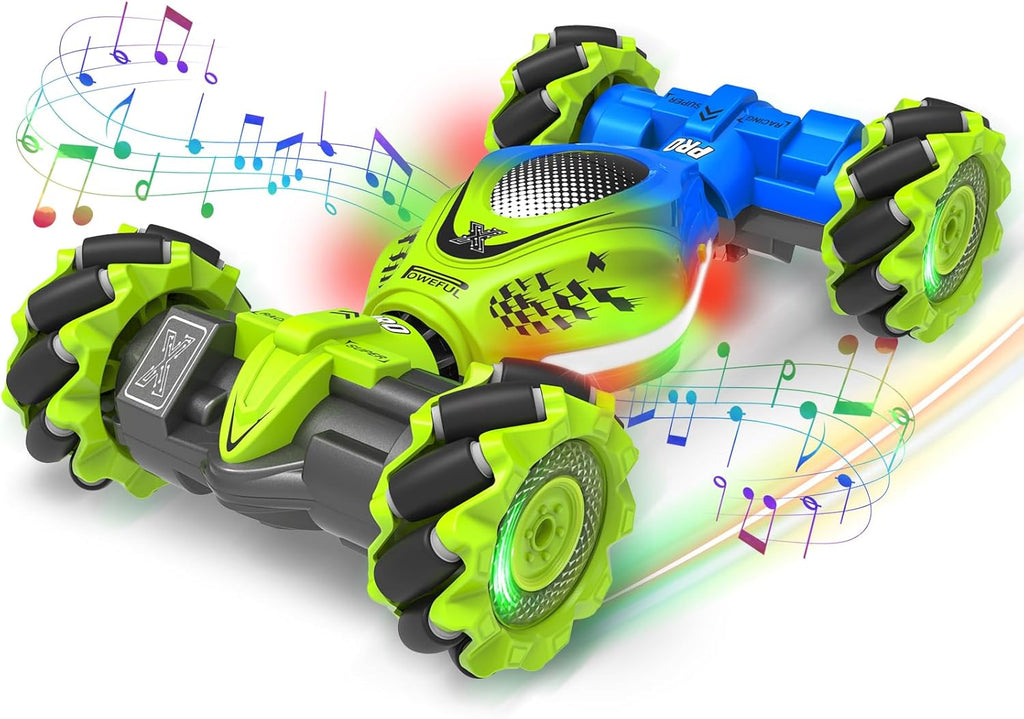 Gesture Sensing RC Stunt Car - Toys for 6-12 Years Old Boys Girls, 4WD Remote Control Car, Hand Controlled Car with Lights Music, Cool Birthday Gifts for Kids Age 6 7 8 9 10 11 12 Years Old